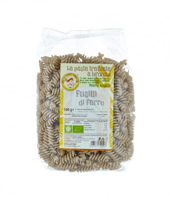 Fusilli di farro semolato biologici - 500 gr